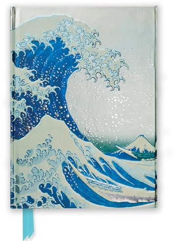 Schmales Hardcover-Notizbuch: Hokusai, Die große Welle: Unser hochwertiges, liniertes Blankbook mit festem, künstlerisch geprägtem Einband (Schmale Hardcover-Notizbücher)