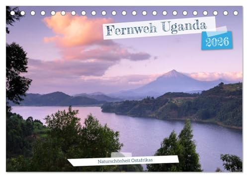 Fernweh Uganda - Naturschönheit Ostafrikas (Tischkalender 2026 DIN A5 quer), CALVENDO Monatskalender: Natur- und Landschaftsimpressionen aus Uganda (CALVENDO Natur)