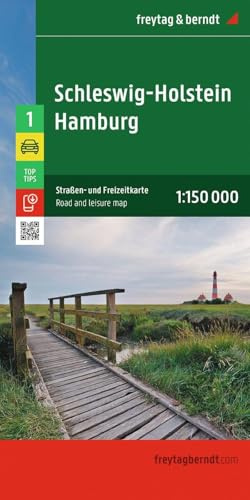 Schleswig-Holstein - Hamburg, Road and Leisure map: 1:150,000 scale