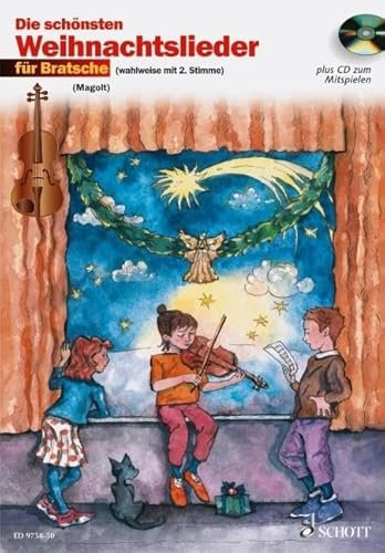 Die schönsten Weihnachtslieder: sehr leicht bearbeitet. 1-2 Violen.
