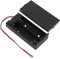 KEESIN 4 pezzi 3,7 V 18650 portabatteria custodia in plastica con interruttore on/off e fissaggio fascette stringicavo 2 solts