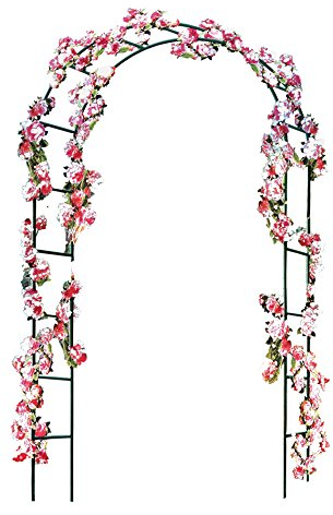 rg-vertrieb 2X Rosenbogen Torbogen Garten Rankhilfe Pergola Spalier Rankgitter 240cm Metall Set