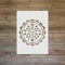 Sri Yantra Schablone mit heiliger Geometrie, 20,3 x 20,3 cm