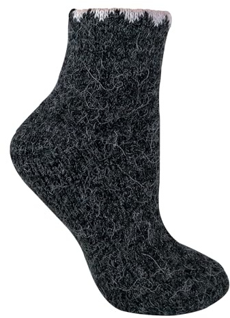Sock Snob - Damen Dick Winter Warme Kurze Alpaka Wollmischung Wandersocken für Stiefeletten
