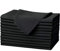 TALVANIA Stoffservietten, luxuriös, weich und in Hotelqualität, Baumwoll-Polyester-Mischgewebe, Schwarz, 45,7 x 45,7 cm, perfekt für Veranstaltungen, Hotel und Zuhause, 12 Stück
