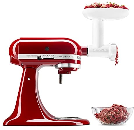 Kitchenaid Food Grinder Attachment KITCH KSMFGA, Plastic, Blanco