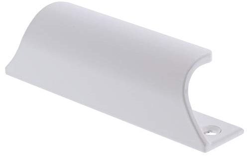 ToniTec Türgriff Balkontür Terrassentürgriff Aluminium in weiß 70x19x25 mm Balkontürgriff außen