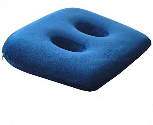ESGT Ischial Tuberosity Sitzkissen Mit Zwei Löchern Zum Sitzen Von Knochen - Memory Foam Sitzknochenentlastungskissen Für Po, Unteren Rücken, Hüften
