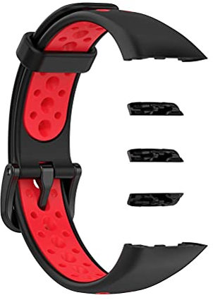 Bracelet Compatible pour Huawei Band 6 / Honor Band 6 Bracelet de Montre en TPU Bracelet de Remplacement Bracelet de Montre étanche Bracelet de Remplacement Bicolore