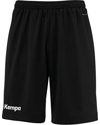 Kempa Jungen 200362201-Klassische Klassische Shorts, Schwarz/Weiß, 164