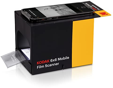 KODAK 6x6 Mobiler Filmscanner, konvertieren und speichern Sie 6x6 Dias und Negative [120 und 220 Filmformate] auf Ihrem Smartphone