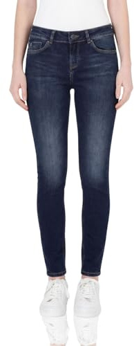 Miracle of Denim M.O.D Damen Skinny Fit Jeans SINA – Slim Fit Hose, Stretch, Figurbetont, Skinny Hose Damen, Modern, Maxwell Blue, Hoher, Alltag & Büro