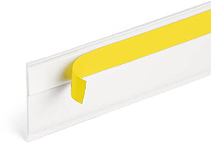 Seiletech.de FENSTERLEISTE MIT LIPPE – 25 m – 70 mm x 1,5 mm – selbstklebend – Weiß – Flachleiste Dichtungleiste Profileleiste Abschlussleiste