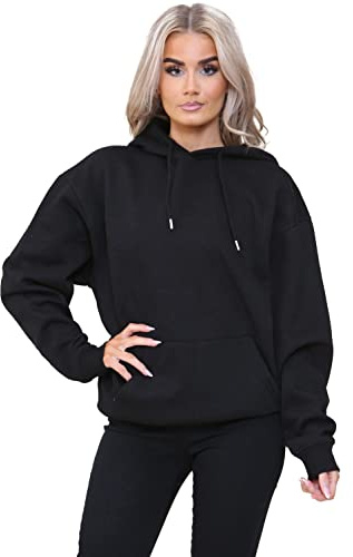 BRAND KRUZE Women Oversized Hoodie Sweatshirt Soft Fleece Lined Sweat Hood