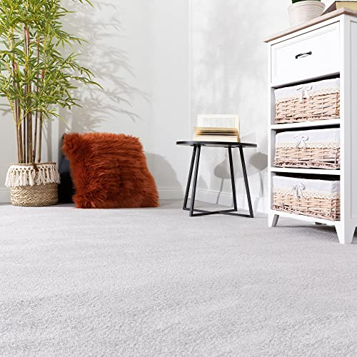 Steffensmeier Teppichboden Ibiza | Auslegware | Kinderzimmer,Wohnzimmer,Schlafzimmer und Jugendzimmer | Grau, Größe: 200x800 cm