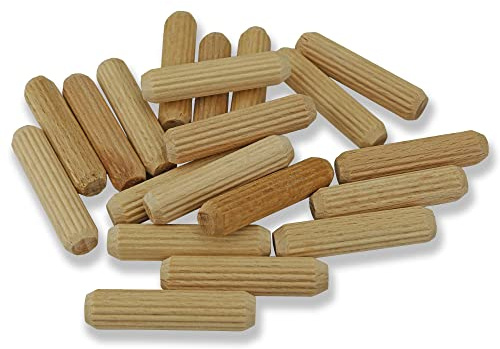 Mprofi MT® Holzdübel 10mm X 35mm | Holzdübel Set Ca.140 zu 150 Stück | Dübel Holz aus Buche | Verbindung Hölzern | Riffelholzdübel Ideal für Tischler und Heimwerken, Möbelbau | DT/10/250