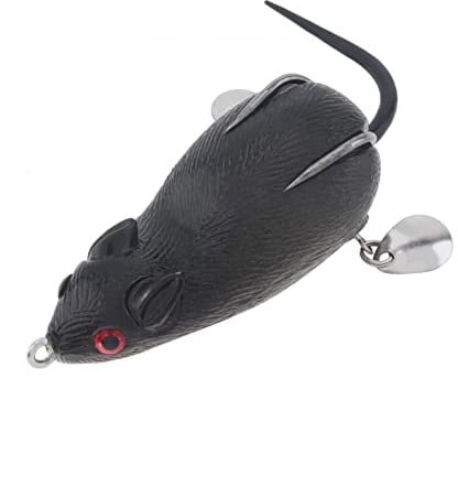 OriGlam Mouse Fishing Lure - Topwater Artificial Mouse Lure Swimbaits, Lifelike Rat Mouse Lure for Bass Trout
