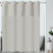 Hookless Rideau de Douche uni en Argile 180 x 188 cm