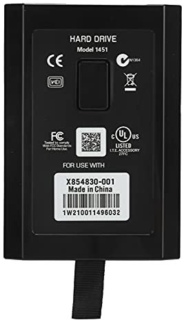 XTevu Disco Duro Interno 250GB, Kit HDD ABS Compatible con Consola Xbox 360 Slim, Tarjeta de Memoria y Unidad de Almacenamiento para Juegos