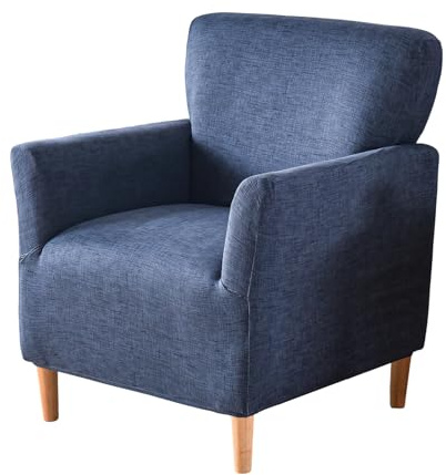 FUANGUI Banquet Armchair Slipcover Printed Chair Covers with Arms Stretch Club Chair Slipcover Soft Armchair Sofa Covers Anti-Slip Furniture Protector for Dogs Pets Home Living Room Decor, 15