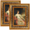 Esdallina 10x15 cm Bilderrahmen (2er-Pack, Gold) Fotorahmen im Retro-Design Klassisch einfaches Home-Office-Dekor