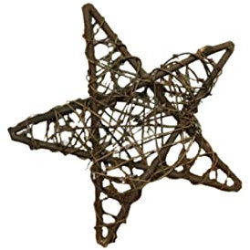FUNOMOCYA 1 Stück Tischdekorationen Weihnachtsbaumspitze Topper Star Zweigkr?nze Vintage Rustikale Weihnachten Weihnachtsstern-baumspitze Rustikale Baumspitze Kunsthandwerk Protokoll Herbst