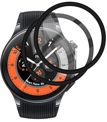 FiiMoo Protector de Pantalla para OPPO Watch X, Película Protectora [2 Piezas] [5H Dureza] [Cobertura Completa] [Alta Definición], para OPPO Watch X Protector Antiarañazos