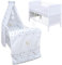 Generisch Baby Delux Babybett Komplett Set 9-TLG Kinderbett umbaubar zum Juniorbett 70x140 Matratze Jack Bettset Vollstoffhimmel (Mond Magic blau)