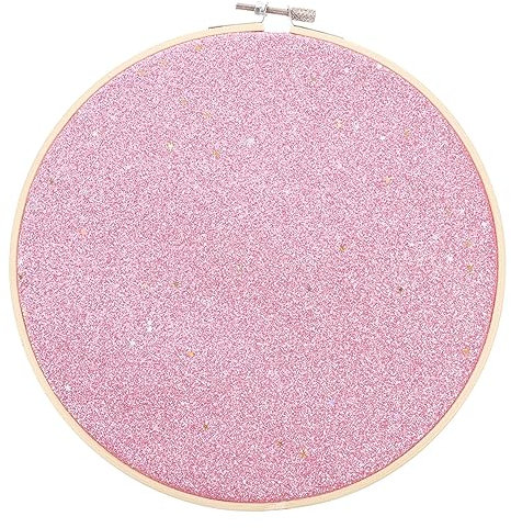 Amosfun 3 Stück Pin Wand Display Banner Runde Brosche Banner Hängende Brosche Pin Display Halter Wandbehang Ohrring Ohrstecker Halskette Glitzer Pin Display Pinnwand Pinnwand Rosa Aus