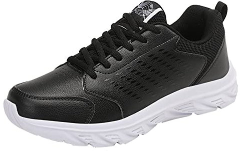Generico Mezze Punte Danza Classica Pelle Campus 00S Autunno Uomo Scarpe Sportive Piatto Leggero Stringato Tinta Unita Impermeabile Comodo Stile Casual Date Donna Sneakers Bianche (White, 41)