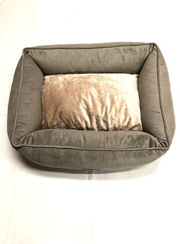 Petlando Hundebett Bergen - Ortho - Cappuccino M 80 x 60 x 20 cm (schwere Qualität)