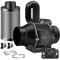 Brogachy 150mm Kit di filtrazione dell'Aria 688m³/h, Set di ventilazione 3000RPM,con Controllo della velocità,filtro al carbone attivo, tubo di scarico,anello di serraggio,per tenda Growbox serra.