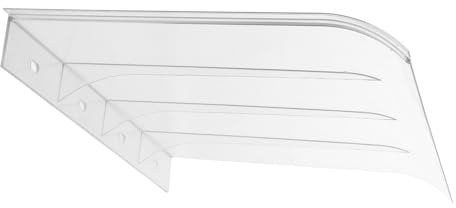 BESPORTBLE Transparentes Fenster Türvordach Aus Robustem Kunststoff Uv-beständig Regendicht Und Windresistent Einfache Montage Als Sonnen Regenschutz Für Balkon Terrasse Und Haustür