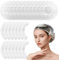 100 Pcs Disposable Shower Caps, Elastic Plastic Bath Caps Waterproof Hair Caps for Home Use Hotel Spa & Hair Salon, Large Thick Clear Bath Shower Hair Caps for Women Kids Girls