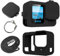 NHQZ G0Pro Custodia Protettiva in Silicone,Antipolvere,Antigoccia,Adatto per Accessori G0Pro G0Pro HERO Serie,13/12/11/10/9,Perfettamente Compatibile con L'originale -(Nero)