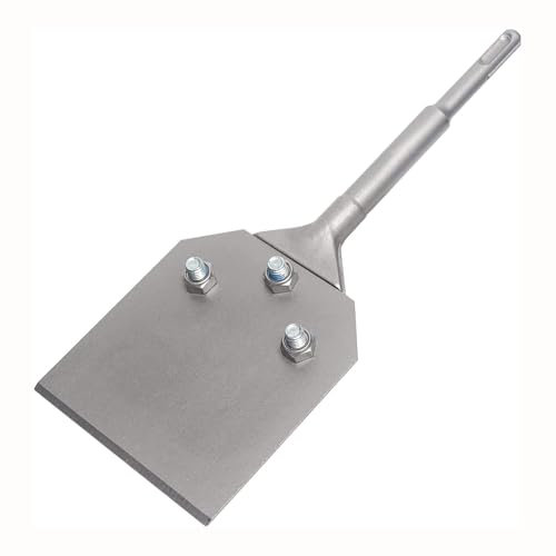 Nucraft SDS-Plus Scraper Chisel,4( 250 x 100 mm), for SDS Plus Hammer for Removing Tile and Floor Adhesive, Carpet, Linoleum, Plywood, Wall Surface