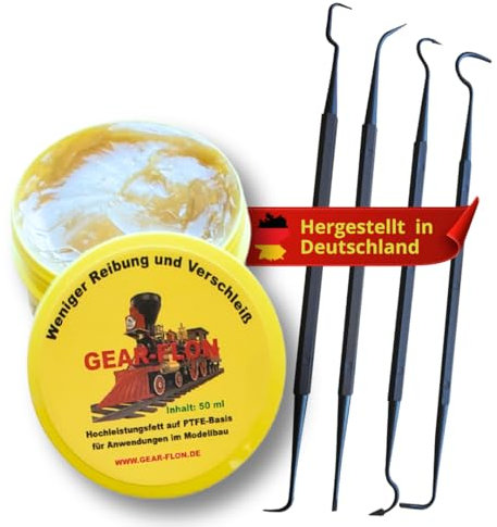 Modelleisenbahn Fett PTFE Graisse téflon haute performance pour modélisme, pour locomotives et transmissions, graisse de précision pour modélisme ferroviaire (50 ml)