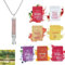 Anxiety Breathing Necklace with Resistance, Flavoured Air Breathlace, Filter Natural Essential Oil Breath Quitgo Breathing Necklace Stress Anxiety Relief Chain for Adults (Pink Quartz)