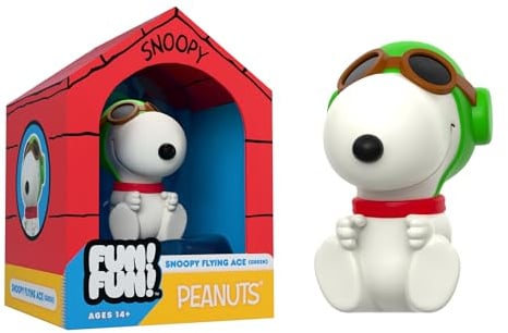 Super7 Fun! Fun! Peanuts Snoopy (Green Hat Flying Ace) Vinyl Figure - 5 Peanuts Action Figure - Classic Cartoon Fans Collectibles & Retro - Comic Strips - Limited Edition - Amazon Exclusive