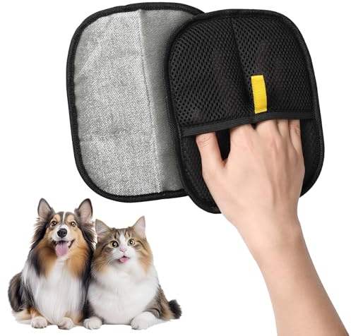 2 Stück Tierhaarentferner handschuh für hundehaare und katzenhaare,Vergrößerte Verdickte fell magnet handschuh zur Tierhaarentfernung für Waschen Enthaaren, Reinigung von Teppichen, Sofas, Kleidung