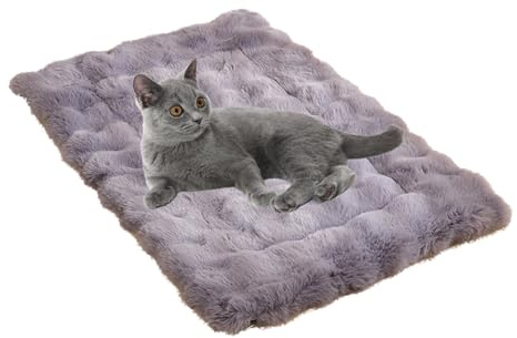 Selbstwärmende Haustierdecke für Katzen & Hunde – Flauschige Thermodecke ohne Strom (60x45 cm) – rutschfeste Wärmedecke für Auto, Bett & Wohnung