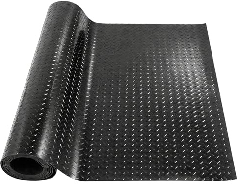 Gummimatte 1m x 1m Bodenschutzmatte Antirutschmatte für Garage, Werkstatt, Keller – Hochwertige Gummiläufer mit Rutschfester Oberfläche, wasserfest und einfach zu reinigen