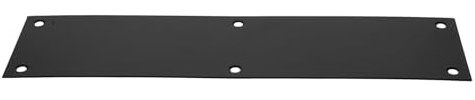 Hoement Plinthe Métallique en Acier Inoxydable 75 X 289 Mm Noire, Plaque de Protection de Seuil pour Portes Intérieures et Extérieures, Protection Rayures et Poussière, Résistant