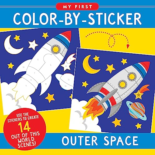 Outer Space Color-By-Sticker Book (My First Color-by-sticker Books)