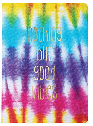 Good Vibes Tagebuch aus veganem Leder, groß