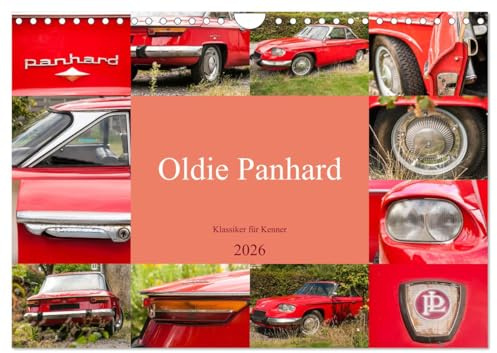 Oldie Panhard - Klassiker für Kenner (Wandkalender 2026 DIN A4 quer), CALVENDO Monatskalender: Automobilgeschichte der 60er Jahre (CALVENDO Technologie)