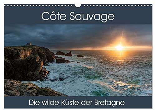 Côte Sauvage - Die wilde Küste der Bretagne (Wandkalender 2026 DIN A3 quer), CALVENDO Monatskalender: Beeindruckende Bilder einer dramatischen Küstenlandschaft (CALVENDO Natur)