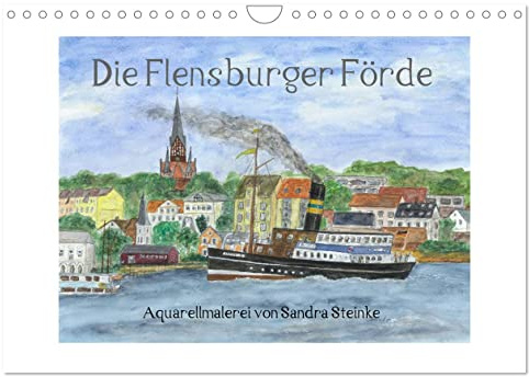 Die Flensburger Förde (Wandkalender 2026 DIN A4 quer), CALVENDO Monatskalender: Aquarellmalerei mit Landschaftsmotiven (CALVENDO Natur)