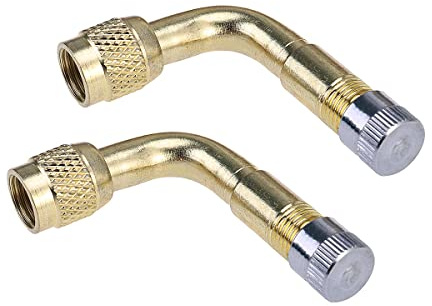 winomo laiton pneus Valve 90 ° Valve Schrader Tige avec rallonge adaptateur pour camion et moto 2 Pcs