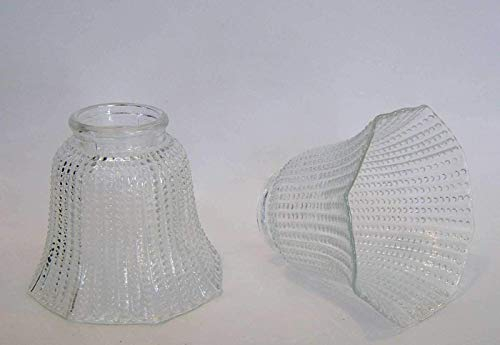 Fabris Uber Apliques Lot de 4 verres de rechange pour lampe à lustres Transparent